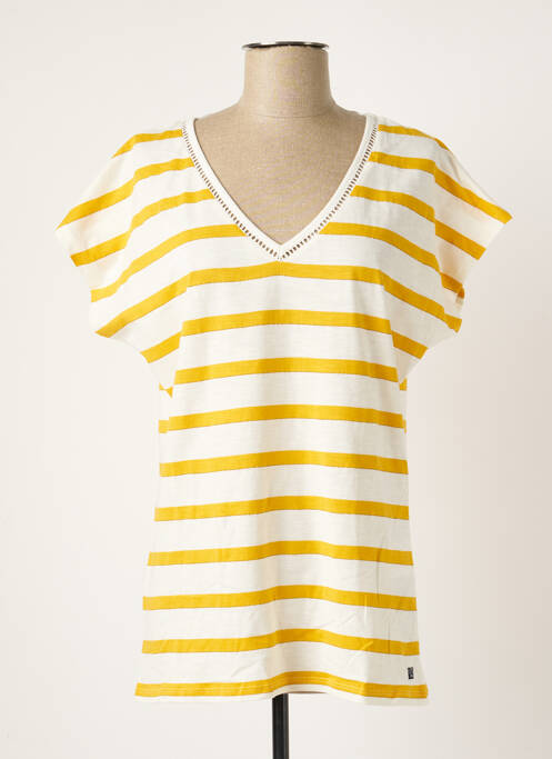 T-shirt jaune ELLE EST OU LA MER pour femme