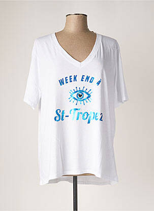 T-shirt blanc MINA ROSA pour femme
