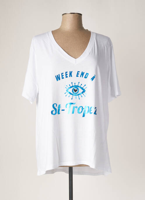 T-shirt blanc MINA ROSA pour femme