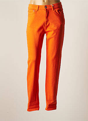 Jeans coupe slim orange ONADO pour femme