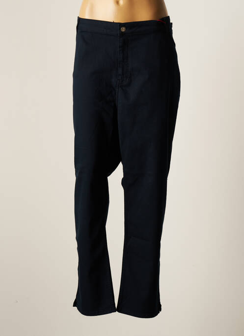 Pantalon droit stretch taille normale bleu CONCEPT K femme