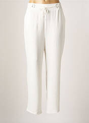 Pantalon droit blanc RENATTO BENE pour femme seconde vue
