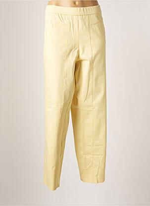 Pantalon slim jaune FRANK WALDER pour femme