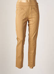 Pantalon slim marron FRANK WALDER pour femme seconde vue