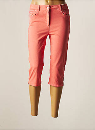 Pantacourt stretch taille haute rose DIANE LAURY femme
