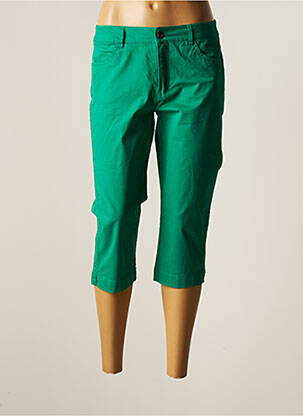 Pantacourt stretch taille normale vert JENSEN femme
