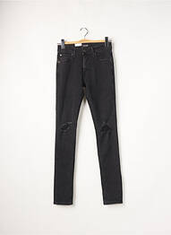 Jeans coupe slim fermeture boutonnée sur le devant taille normale noir JACK & JONES homme