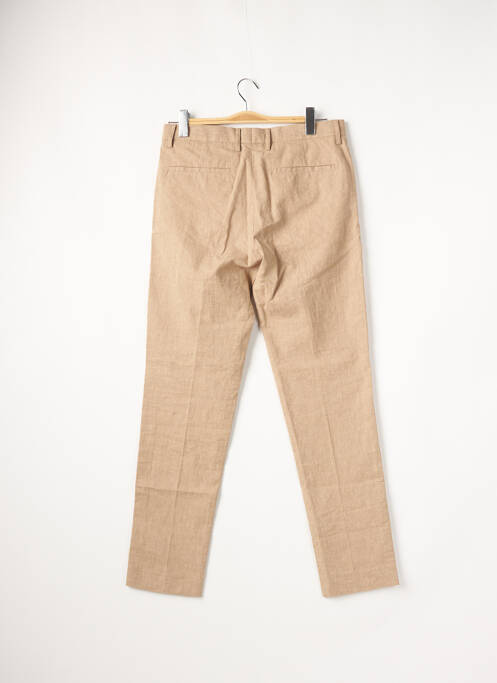 Pantalon droit tissage chiné taille normale beige JACK & JONES homme