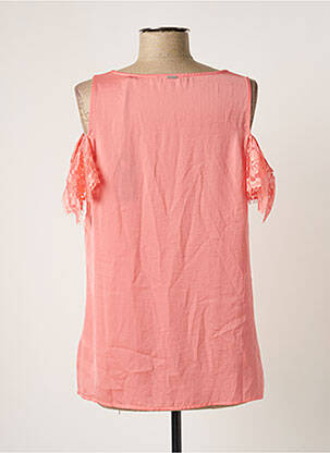 Blouse manches courtes manches courtes rose GUESS femme