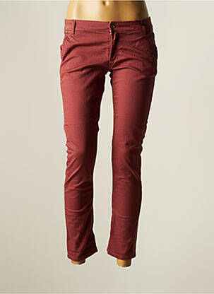 Pantalon slim stretch taille normale marron PLEASE femme