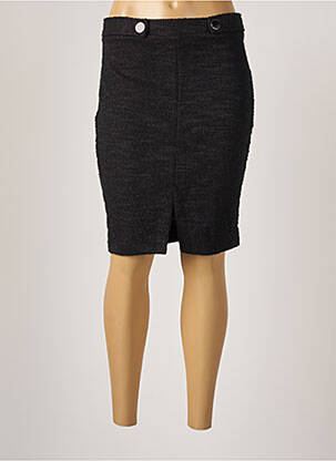 Jupe mi-longue taille normale noir GUESS femme