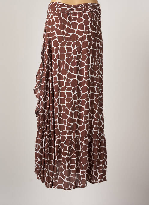 Jupe longue marron GENESIS pour femme