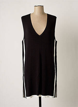 Robe mi-longue sans manche sans manche noir LOLA CASADEMUNT femme