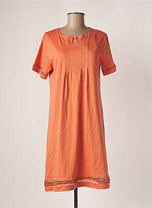 Chemise de nuit orange CANAT pour femme