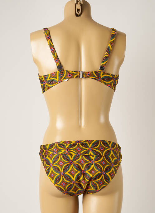 Maillot de bain 2 pièces jaune ANTIGEL femme