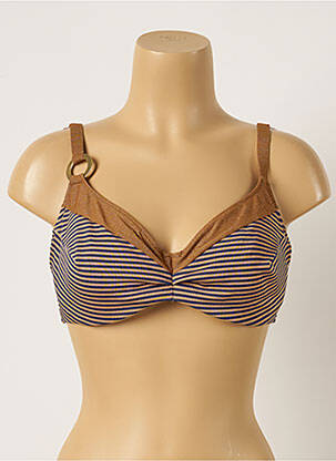 Haut de maillot de bain stretch haut soutien-gorge emboitant marron MARIE JO femme