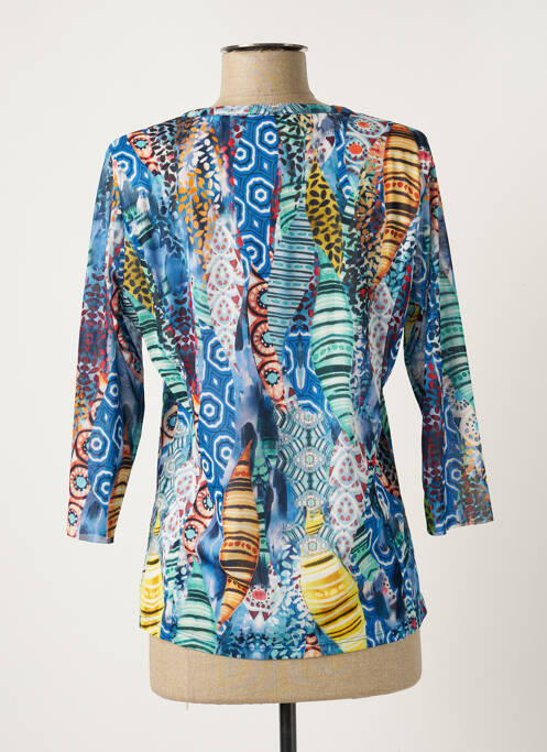 Top bleu PAUSE CAFE pour femme