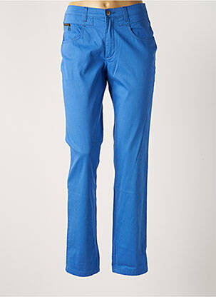 Pantalon droit bleu WALTRON pour femme