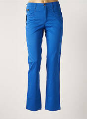 Pantalon droit bleu WALTRON pour femme seconde vue