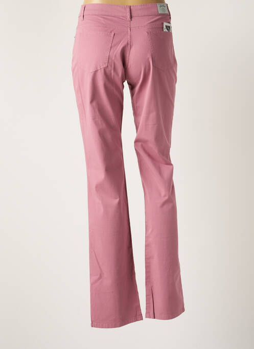 Pantalon droit rose LUCCHINI pour femme