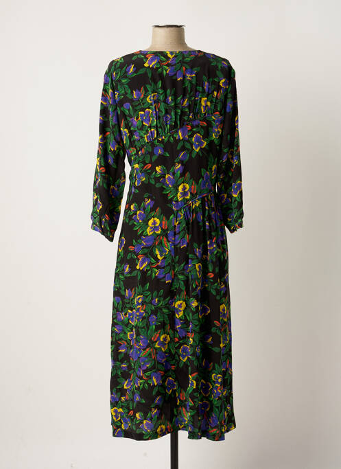 Robe mi-longue vert IDANO pour femme