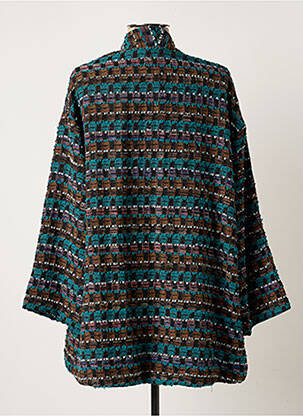 Veste casual coupe droite bleu KACY femme