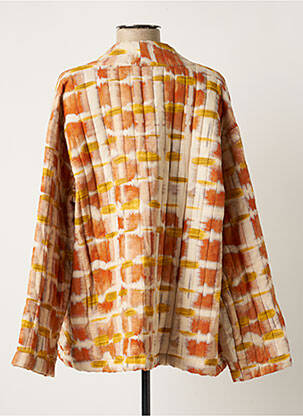 Veste casual coupe droite orange KACY femme