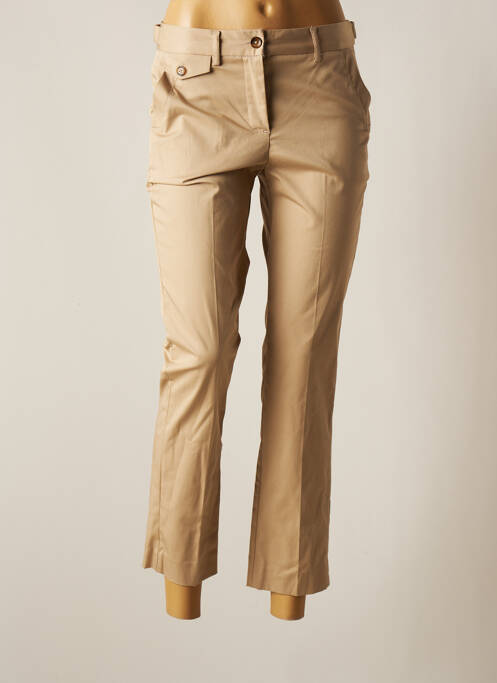 Pantalon 7/8 taille haute taille haute beige GERARD DAREL femme