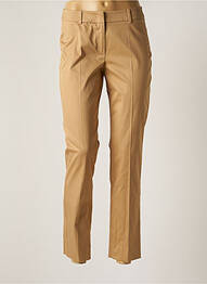 Pantalon chino fermeture zippée sous rabat avec crochet taille normale beige WEEKEND MAXMARA femme