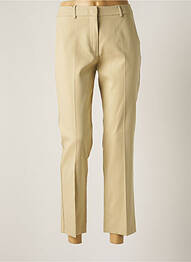 Pantalon chino fermeture zippée sous rabat avec crochet taille normale beige WEEKEND MAXMARA femme