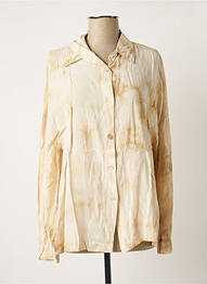 Chemisier coupe droite manches longues beige ADILYNN femme