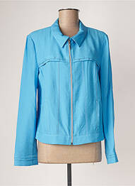 Veste casual epaulette bleu CHRISTINE LAURE femme