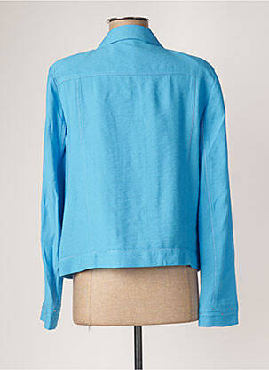 Veste casual epaulette bleu CHRISTINE LAURE femme