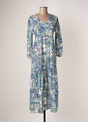 Robe mi-longue bleu GRIFFON pour femme