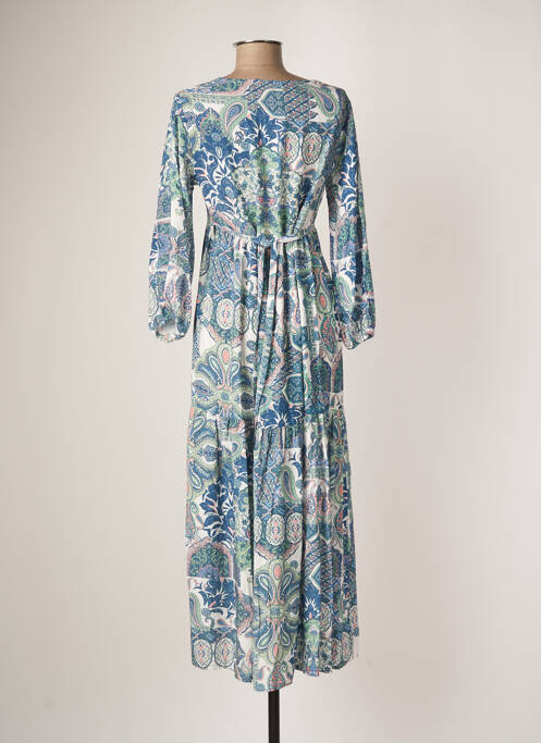Robe mi-longue bleu GRIFFON pour femme