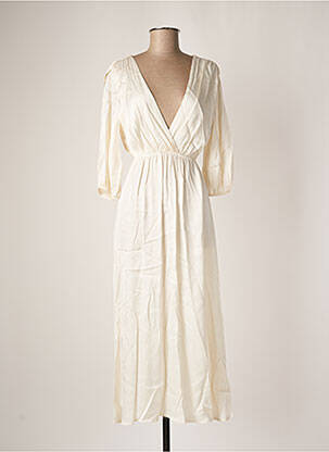 Robe longue blanc ANGELA DAVIS pour femme