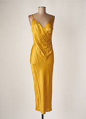 Robe longue jaune ANGELA DAVIS pour femme seconde vue