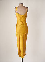 Robe longue jaune ANGELA DAVIS pour femme seconde vue