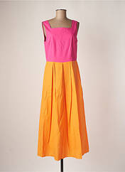 Robe longue orange CARACTERE pour femme seconde vue