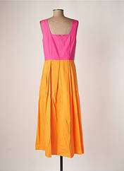 Robe longue orange CARACTERE pour femme seconde vue