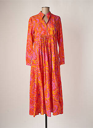Robe longue orange MAX-VOLMARY pour femme