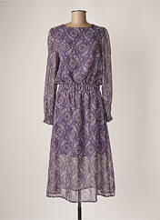 Robe longue violet THE LULÙ pour femme seconde vue