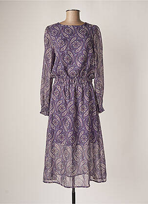 Robe longue violet THE LULÙ pour femme