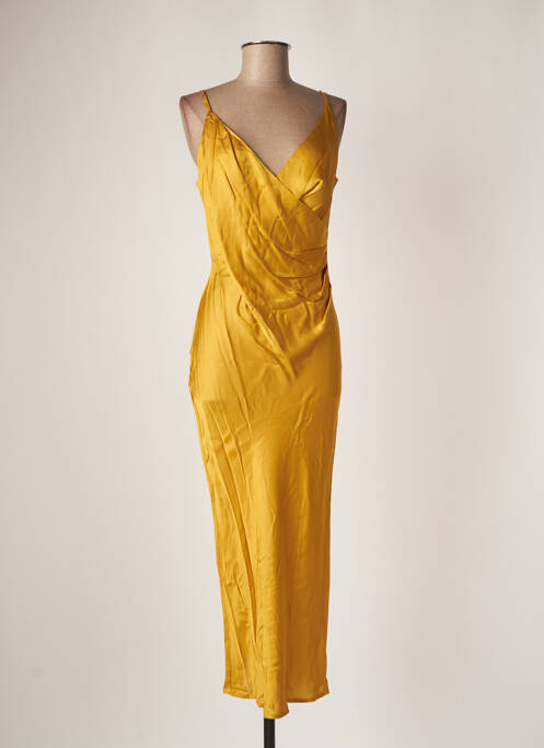 Robe longue jaune ANGELA DAVIS pour femme