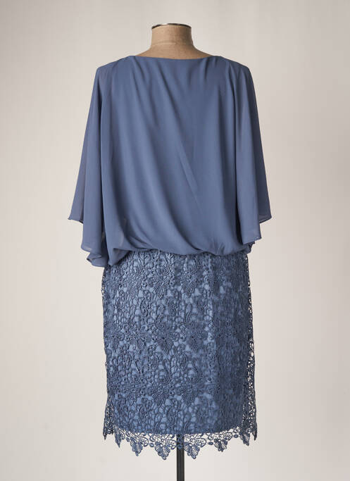 Robe mi-longue bleu FASHION NEW YORK pour femme