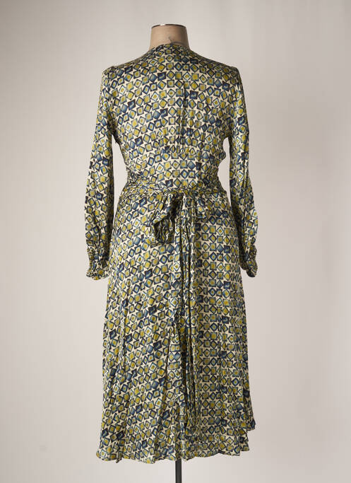 Robe mi-longue vert CARLA MONTANARINI pour femme