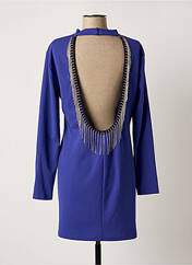 Robe courte bleu LUMINA pour femme seconde vue