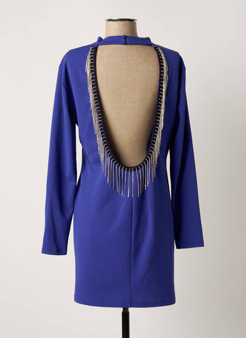 Robe courte bleu LUMINA pour femme