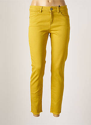 Jeans coupe slim slim taille normale jaune CARACTERE femme