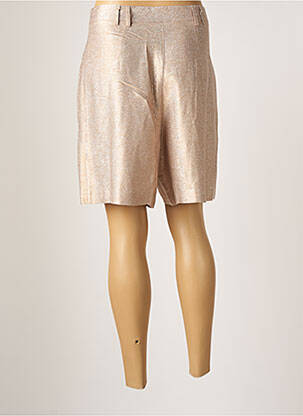 Bermuda taille haute taille haute beige ANGELA DAVIS femme